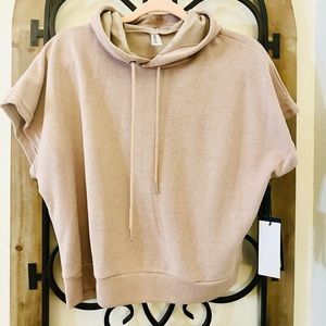 Ladies Cropped Short Sleeve Hoodie Brand new w/tags